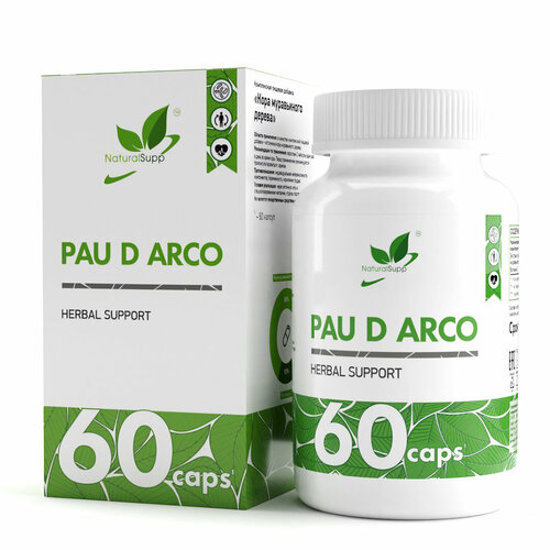      / Pau de Arco / 60 . (  ) NaturalSupp  -     , -  