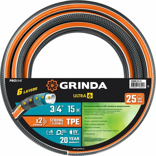     GRINDA ULTRA 6, 3/4 , 15 , 25 , ,   PROLine 429009-3/4-15  -     , -  