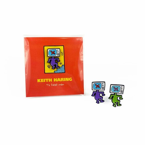     / Little Pins / Keith Haring - TV Head Man /  /   -     , -  