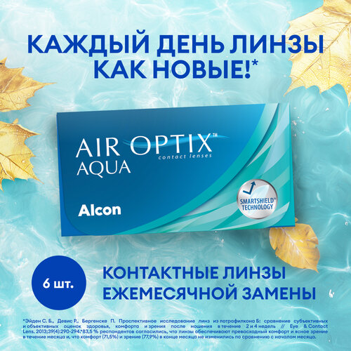     Alcon Air optix Aqua, 6 ., R 8,6, D -0,75, 1 .  -     , -  