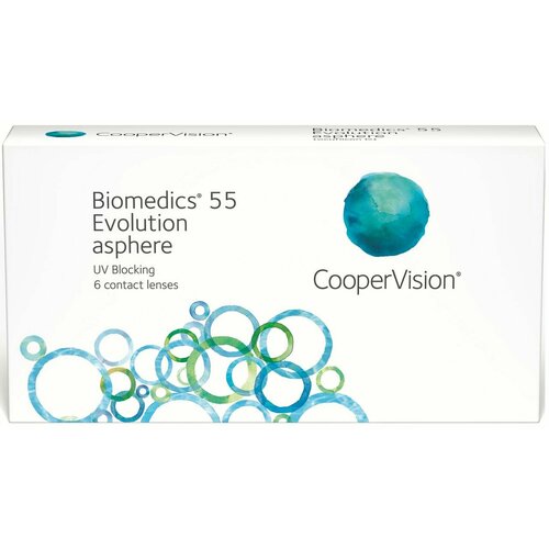     CooperVision Biomedics 55 Evolution Asphere UV, 6 ., R 8,8, D +0,25, , 1 .  -     , -  