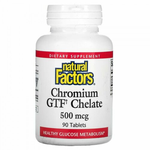   3047 Natural Factors Chromium GTF Chelate  500 . 90 .  -     , -  