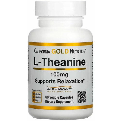   California Gold Nutrition L-Theanine AlphaWave . ., 100 , 60 , 60 .  -     , -  