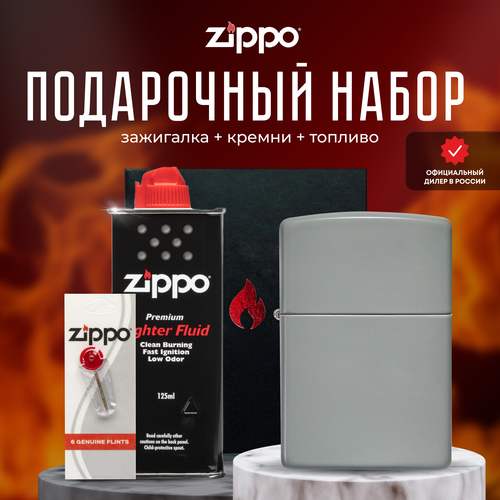   ZIPPO   (   Zippo 49452 Classic Flat Grey +  +  125  )