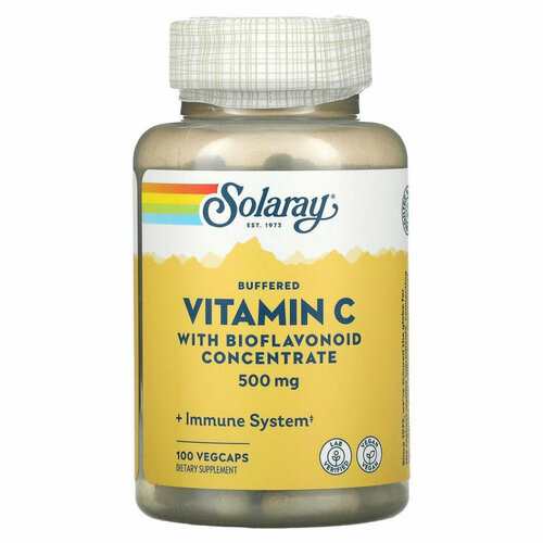 ���� Buffered Vitamin C with Bioflavonoid concentrate (������� �) 500 �� 100 ������ (Solaray)