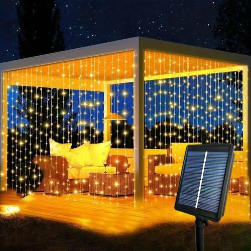 ���� ��������� ������������ �������� STUXMOS, Solar-6x3M 600LEDs, Warm Light