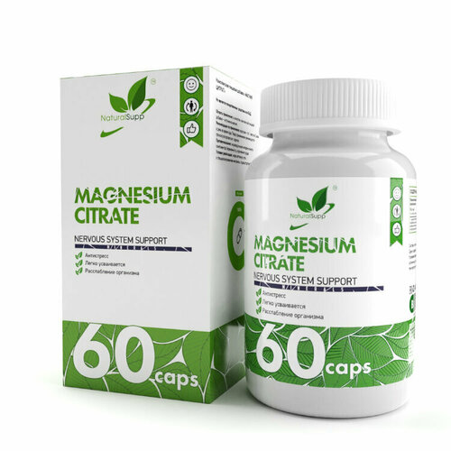   NaturalSupp Magnesium citrate 60 caps  -     , -  