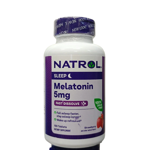     Natrol Melatonin Fast Dissolve Strawberry 5 mg, 50 , 5 , 150 .  -     , -  