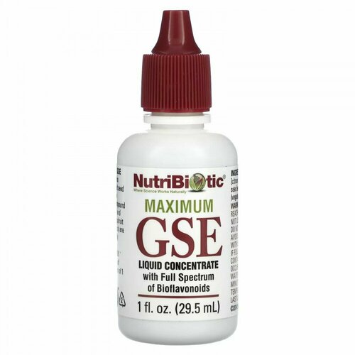���� NutriBiotic, Maximum GSE, ������ ����������, 29,5 �� (1 ������ �����)