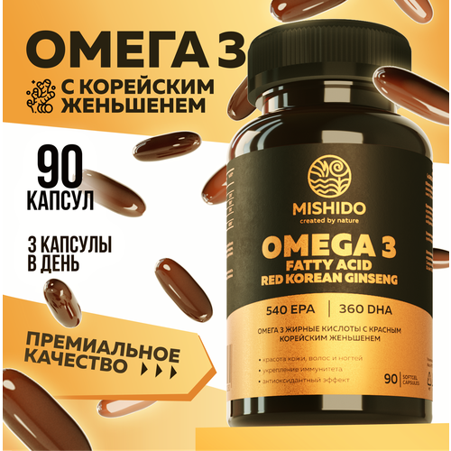    3 +    MISHIDO, 90    1000 Omega 3  -     , -  