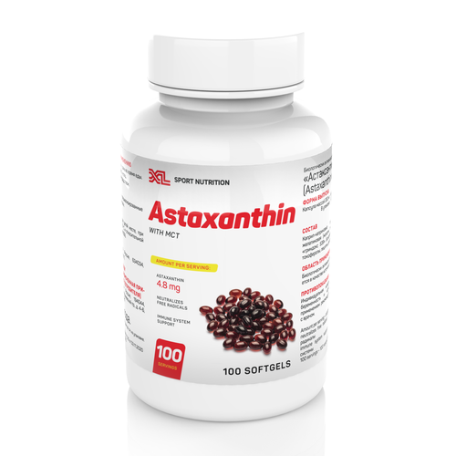 ���� ����������� 240% XL Astaxanthin with MCT, 100 ������, �������� ��� ����������