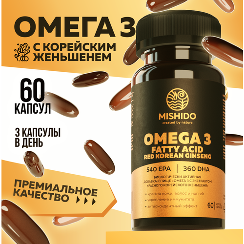    3 +    MISHIDO, 60    1000 Omega 3  -     , -  