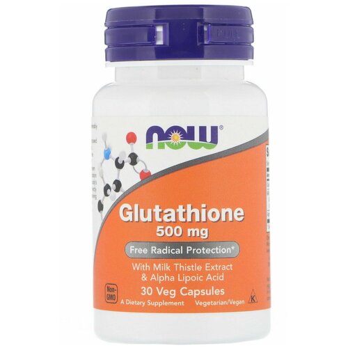 ���� NOW Glutathione, ��������� 500 ��, 30 ������
