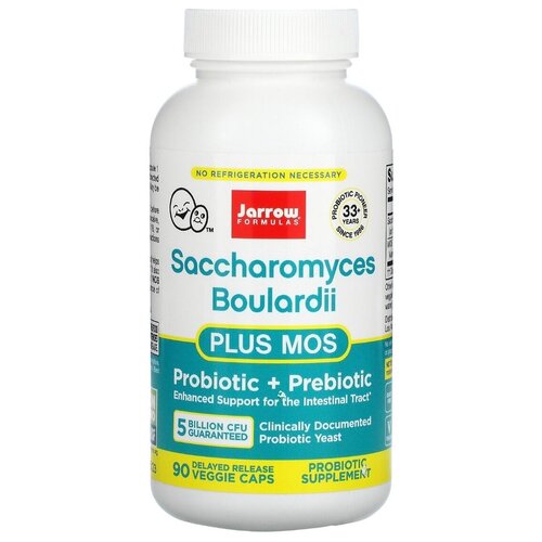    Jarrow Formulas Saccharomyces Boulardii plus MOS, 130 , 5  , 90 .  -     , -  