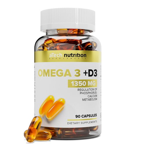    aTech Nutrition Omega 3 + D3, 1.4 , 90 .  -     , -  