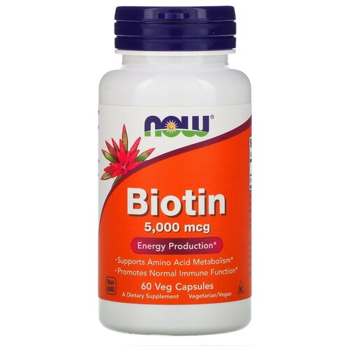    NOW Biotin, 100 , 150 , 5000 , 60 .  -     , -  