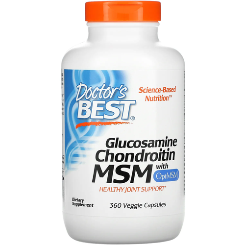    Doctor's Best Glucosamine, Chondroitin with MSM OptiMSM, 480 , 480 , 360 .  -     , -  