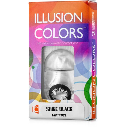     ILLUSION Colors Shine, 2 ., R 8,6, D 0, black  -     , -  