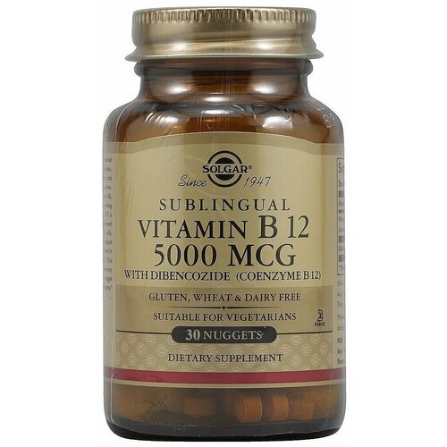   Solgar Vitamin B12 Megasorb 5000 mcg (30 )  -     , -  