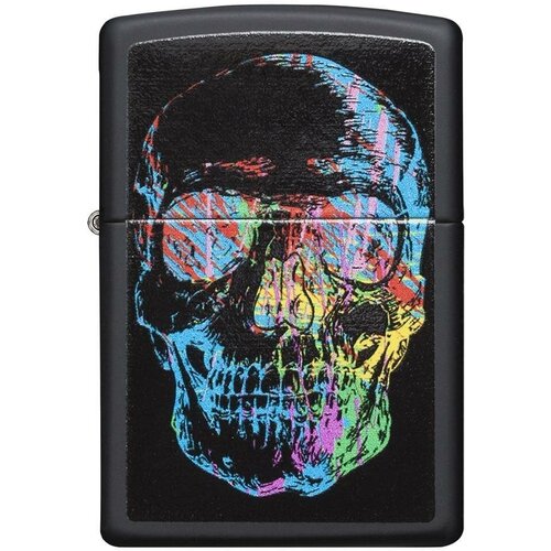      ZIPPO Classic 28042 Skull Design   Black Matte -    -     , -,   