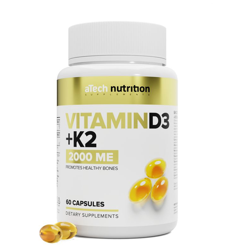    3 + 2 / VITAMIN D3+2 2000  250  aTech nutrition 60   -     , -  