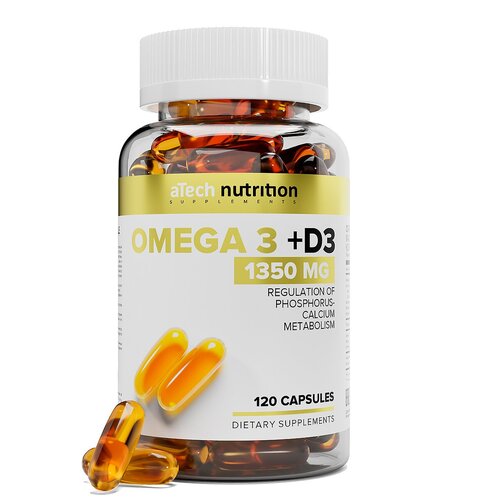    aTech Nutrition Omega 3 + D3, 1.4 , 120 .  -     , -  