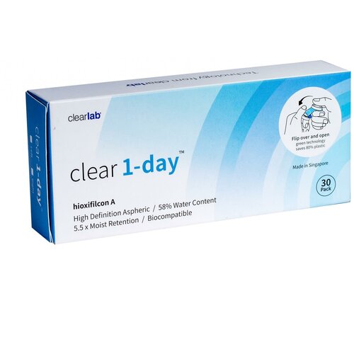     Clearlab Clear 1-day, 30 ., R 8,7, D +4,5, , 1 .  -     , -  