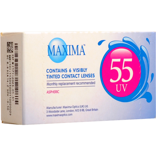     Maxima 55 UV Aspheric, 6 ., R 8,6, D -0,5, 1 .  -     , -  