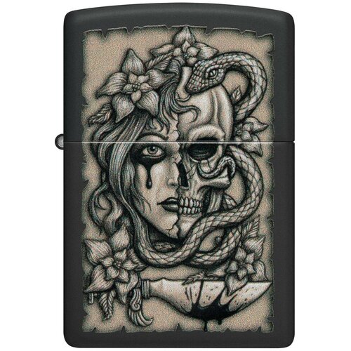      ZIPPO Classic 48616 Gory Tattoo   Black Matte  -     , -,   