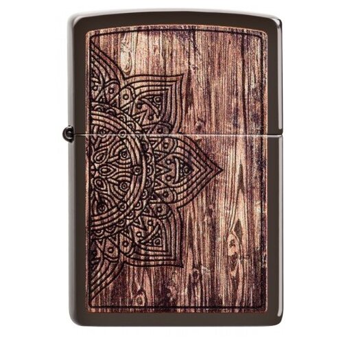   Zippo Classic   Wood Mandala Design Brown Matte 60  56.7   -     , -,   