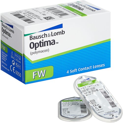 ���� ���������� ����� BAUSCH+LOMB Optima FW, 4 ��., R 8,4, D -5, 1 ��.