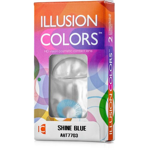     ILLUSION Colors Shine, 2 ., R 8,6, D 0, blue  -     , -  