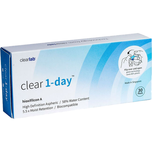     Clearlab Clear 1-day, 30 ., R 8,7, D +6, 1 .  -     , -  