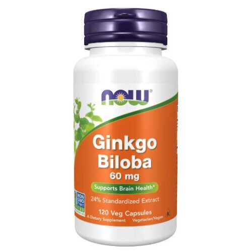   NOW Ginkgo Biloba 60 mg, 120 vcaps  -     , -  