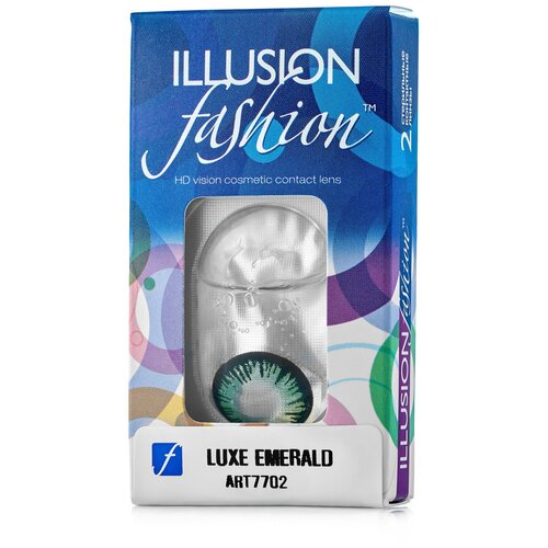     ILLUSION Fashion Luxe, 2 ., R 8,6, D -5, Emerald  -     , -  