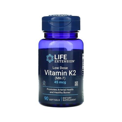 ���� Life Extension Vitamin K2 (MK-7) 45 ��� (������� �2 ��-7) 90 ������ ������ (Life Extension)