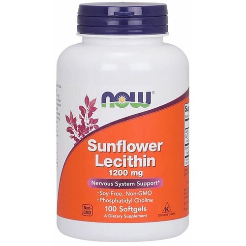 ���� NOW FOODS Sunflower Lecithin 1200 �� (������� �� �������������) 100 ������ ������ (Now Foods)