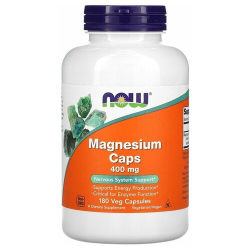   NOW Magnesium Caps 400 mg 180    -     , -  