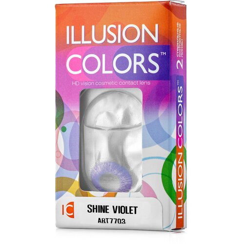     ILLUSION Colors Shine, 2 ., R 8,6, D -1, violet  -     , -  