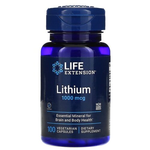 ���� ������� Life Extension Lithium, 50 �, 1000 ���, 100 ��.