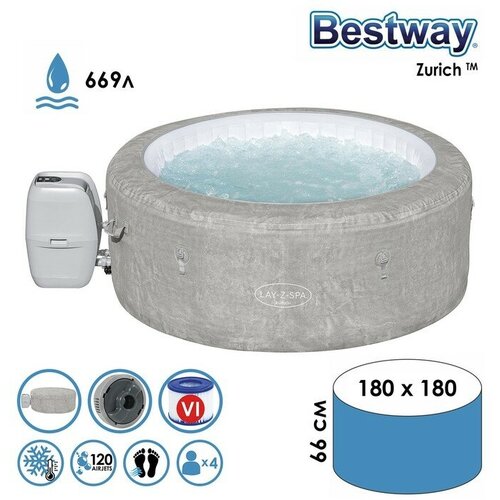   Bestway  - Lay-Z-Spa: Zurich 180*66 , ,   60065  -     , -,   