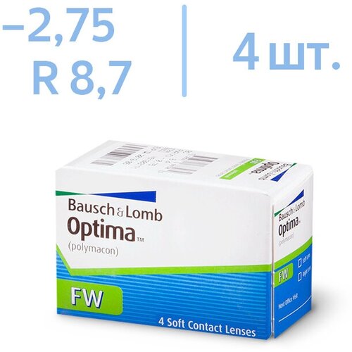     Bausch & Lomb Optima FW, 4 ., R 8,7, D -2,75  -     , -  