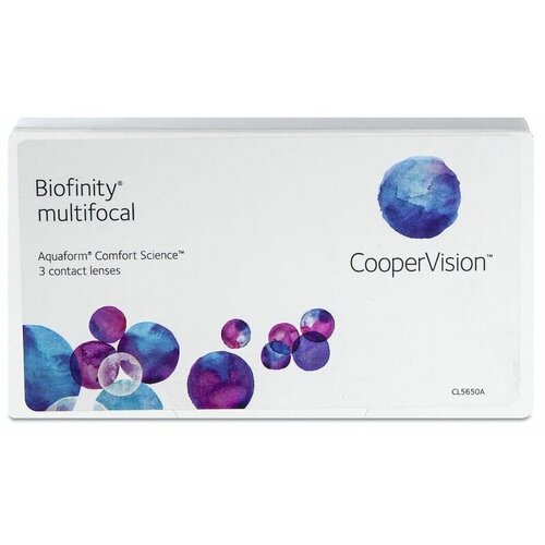     CooperVision Biofinity Multifocal, 3 ., R 8,6, D +5, ADD: +2.50 D, , 1 .  -     , -  