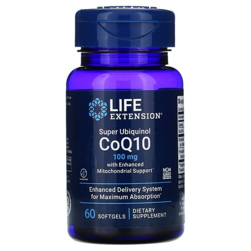    Life Extension Super Ubiquinol CoQ10 with Enhanced Mitochondrial Support, 80 , 100 , 60 .  -     , -  