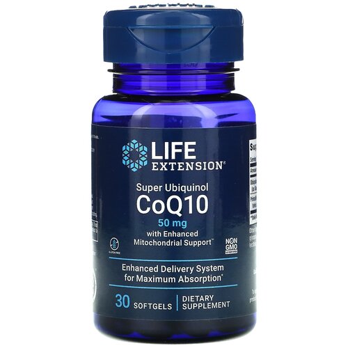    Life Extension Super Ubiquinol CoQ10 with Enhanced Mitochondrial Support, 40 , 50 , 30 .  -     , -  