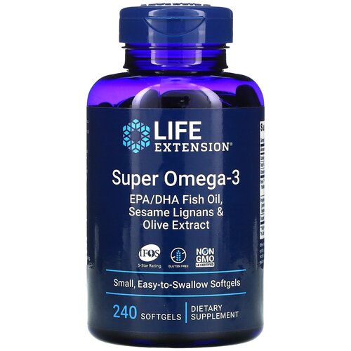    Life Extension Super Omega-3 EPA/DHA with Sesame Lignans & Olive Extract, 280 , 250 , 240 .  -     , -  