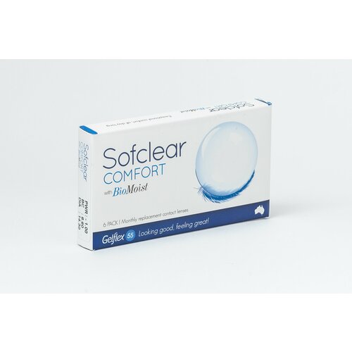 ���� ���������� ����� �� ����� Gelflex Sofclear Comfort with BioMoist, 6 ��., R 8,6, D -9