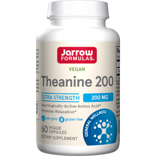   Jarrow Formulas Theanine 200 mg, 60 vcaps/ 