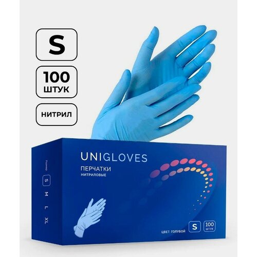 ���� �������� ���������� Unigloves, ����: �������, ������ S, 100 ��. (50 ���), 7 ����� ������� ����, ������������ ������������