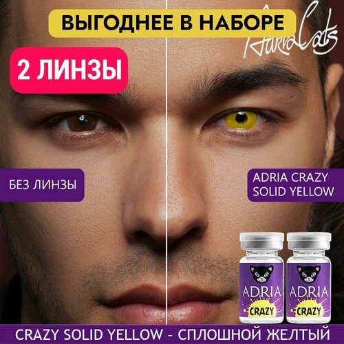     ADRIA Crazy, 2 ., R 8,6, D 0, solid yellow, 2 .  -     , -  